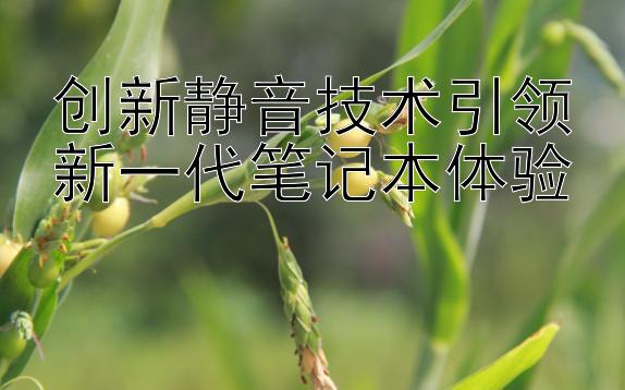 创新静音技术引领新一代笔记本体验