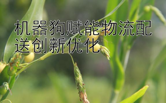 机器狗赋能物流配送创新优化